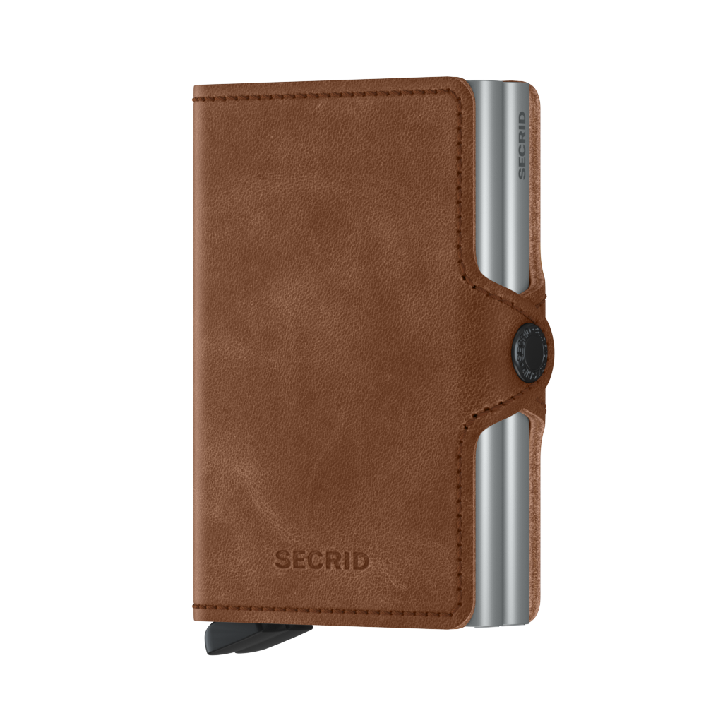 Secrid Twinwallet Vintage Cognac Silver