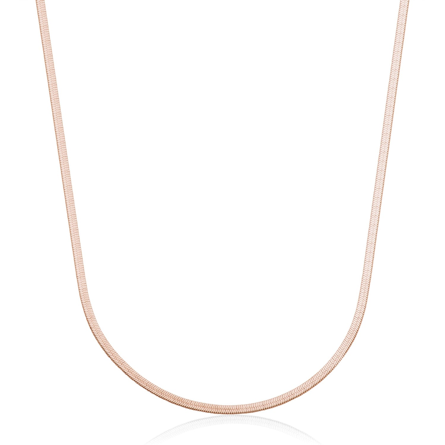 STEELX Rose Gold Plated Herring Bone Chain