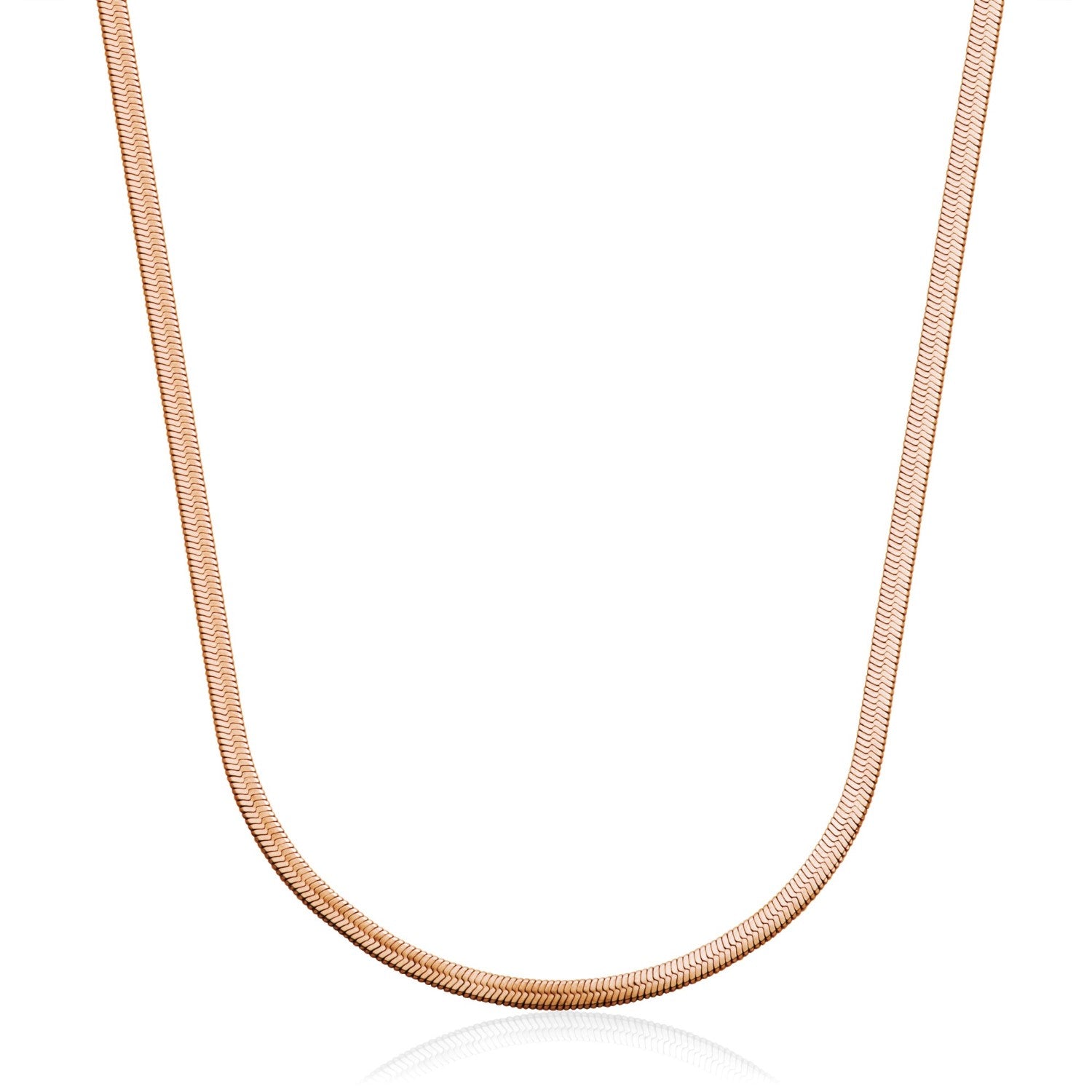 Stainless Steel Herringbone Link Chain, 18"
