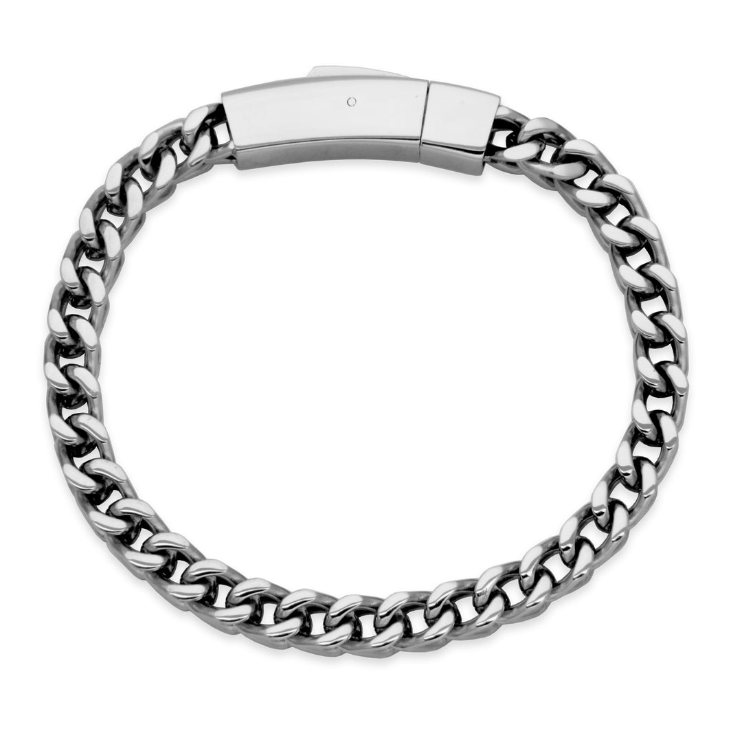 Stainless Steel 6mm Franco Chain Bracelet