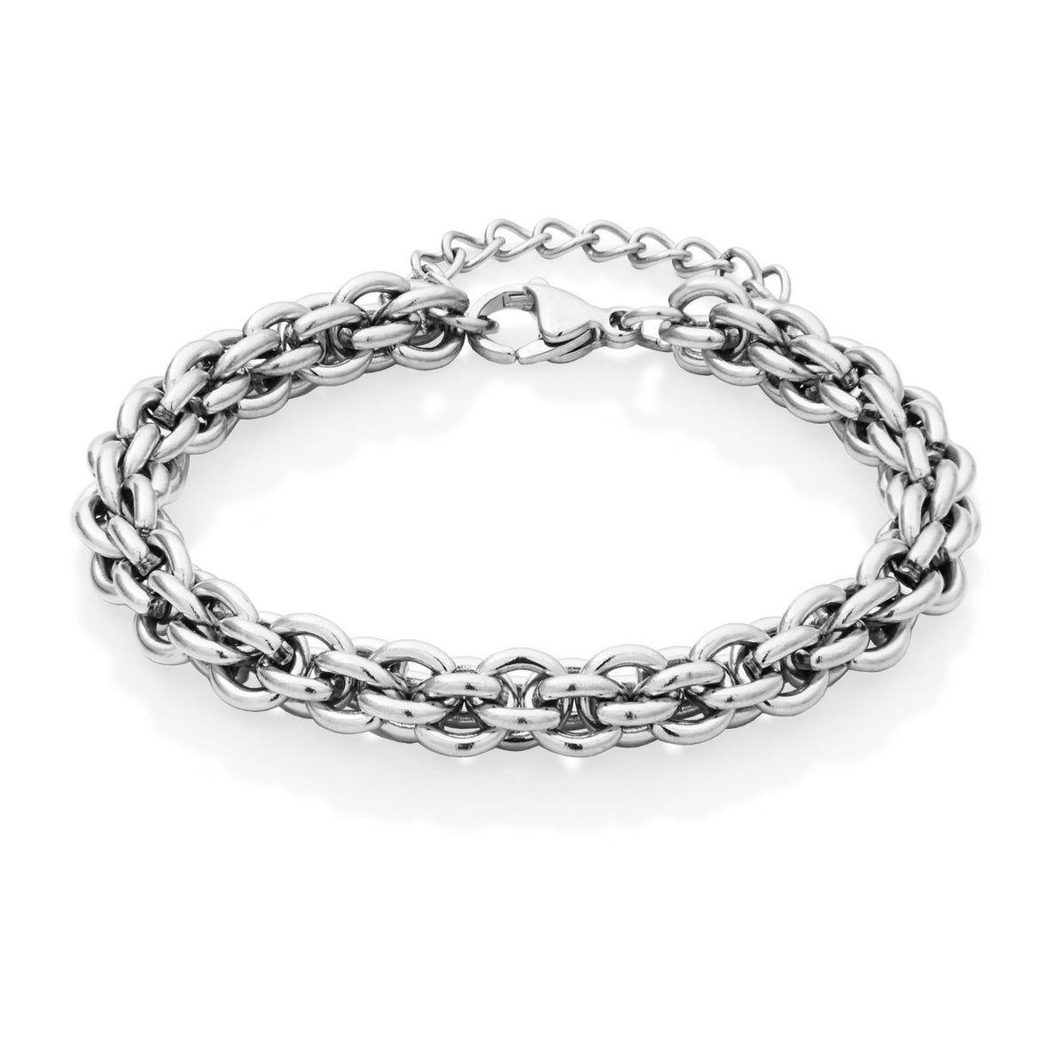Multi-Link 7.5mm Stainless Steel Bracelet