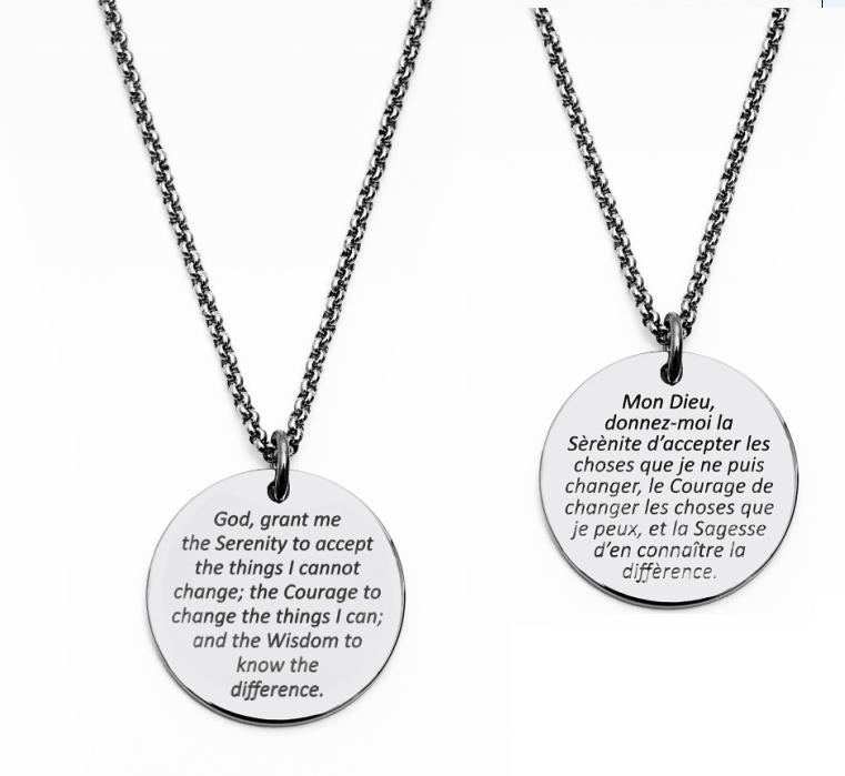 STEELX Lord's Prayer Disc Pendant