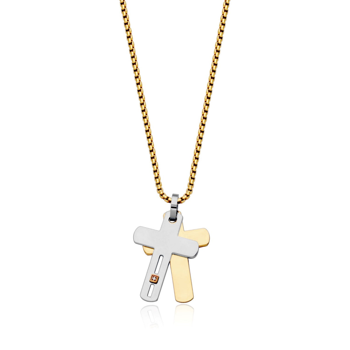 STEELX Cross Pendant, 22"