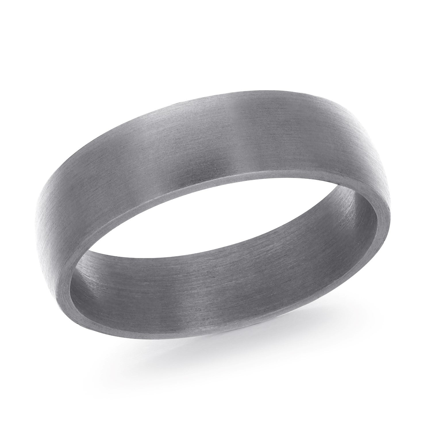Tantalum 6MM Domed Comfort Fit Wedding Band with Satin Finish