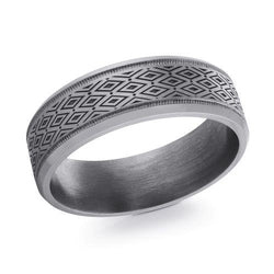 Malo Gunmetal Tantalum Ring, size 10