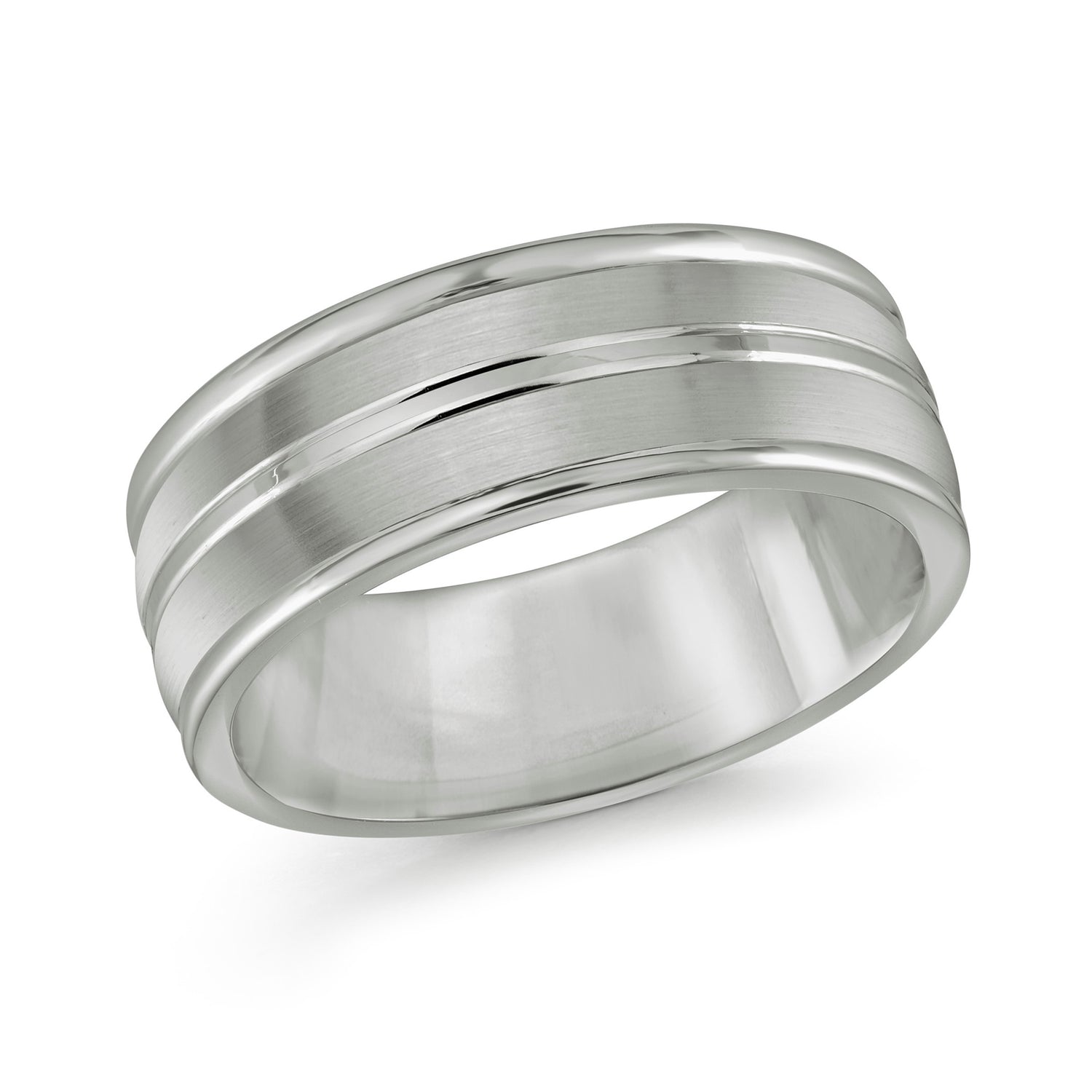 Gents 8mm comfort fit tungsten