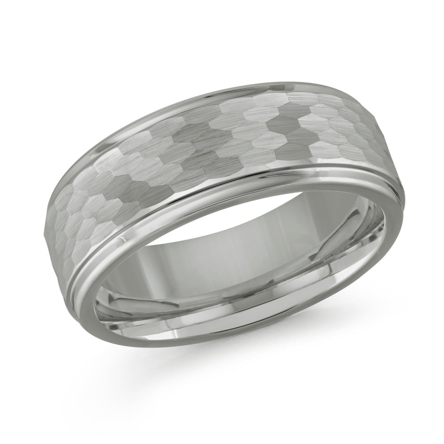 Malo Gunmetal Tungsten Ring, size 10
