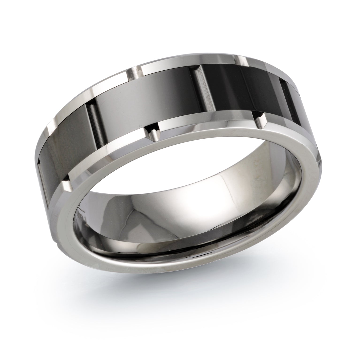 Gents 8mm comfort fit tungsten