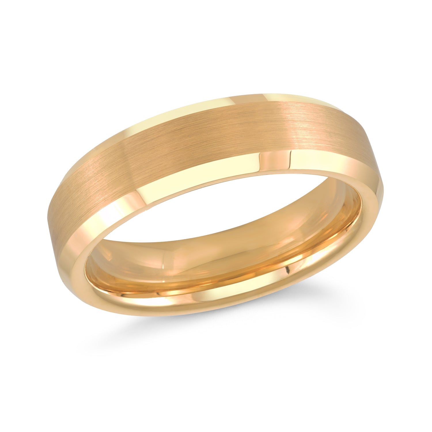 Malo Yellow Tungsten Ring, size 10.5
