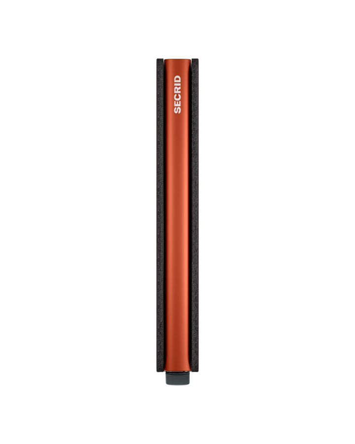 Secrid Slimwallet Matte Truffle and Orange.