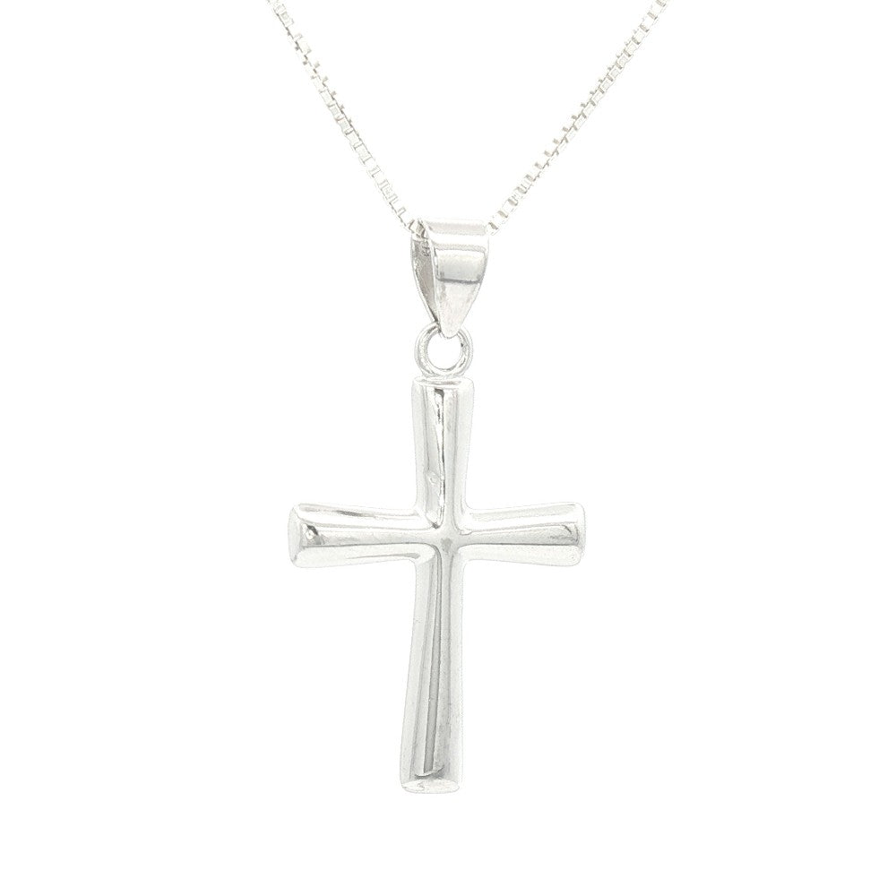 Flared Cross Pendant, Medium
