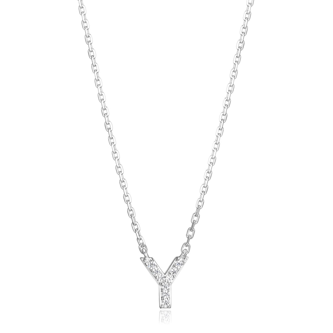 Reign Initial Necklace, Y