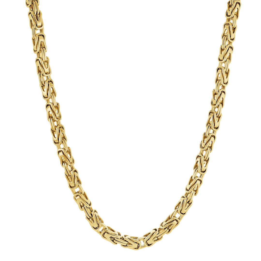 Stainless Steel Gold Plated King Link Chain.