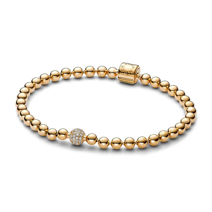 FINAL SALE - Pandora Beads & Pavé Bracelet