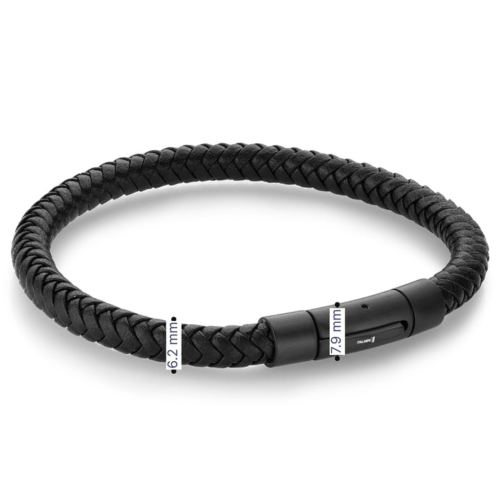 Italgem Leather & Steel Bracelet