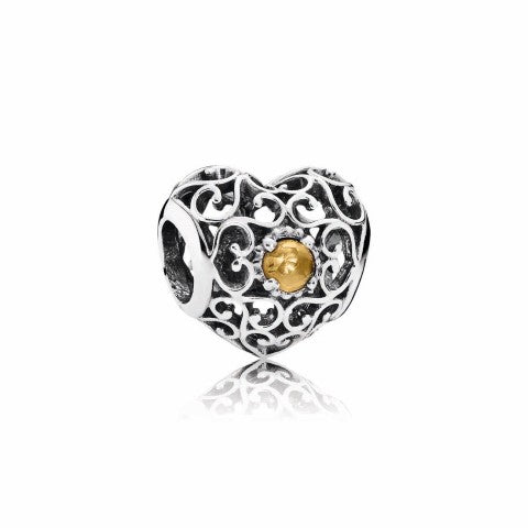 Pandora Charm; November Signat
