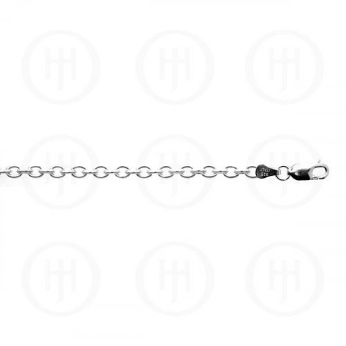 Sterling Silver Rolo Link Chain, 20"