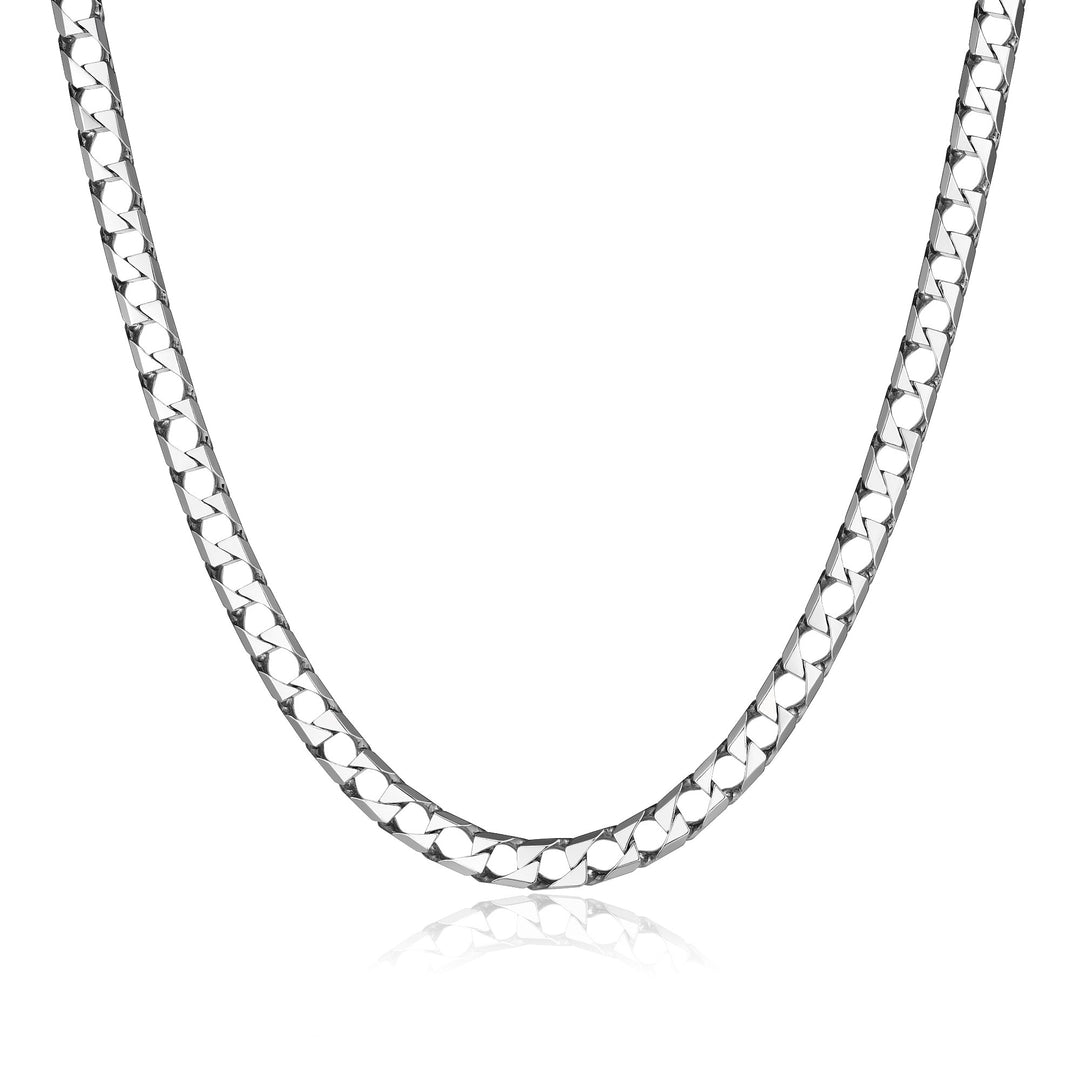 ETHOS Silver Square Curb Chain