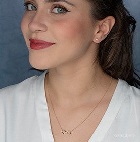 10 Karat 0.06TDW Diamond Necklace, 18"