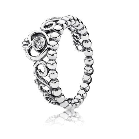 Pandora Princess Tiara Crown Ring, size 6.0