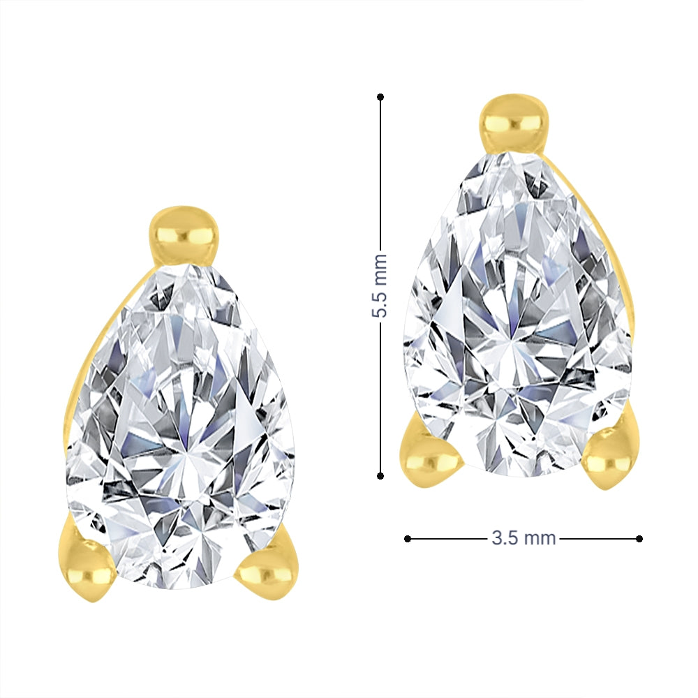 10k yellow gold stud earrings