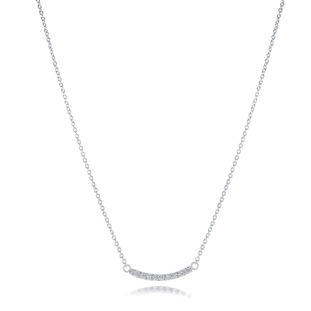 Italgem Curved Bar Necklace