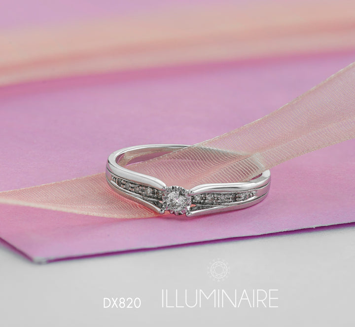 10K Multi-Stone Engagement Ring, 0.10 TDW