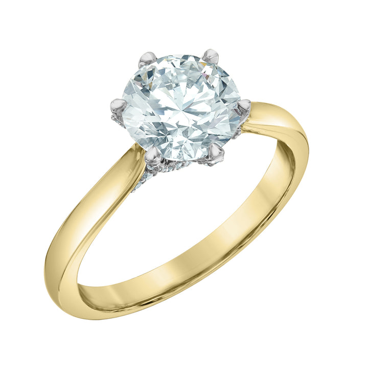 Diamond Evolution Lab Grown Round Engagement Ring, 1.50 CT Center