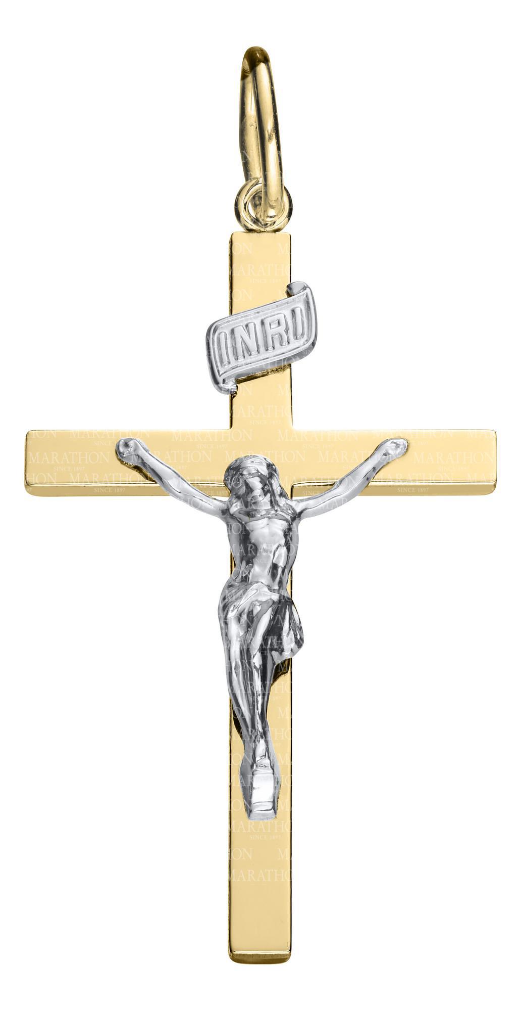 Gold Filled Crucifix Cross on 24" chain
