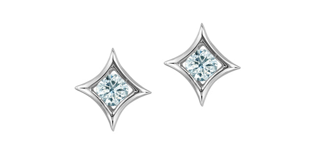 Lab Grown Diamond Star Stud Earrings, 0.25TDW