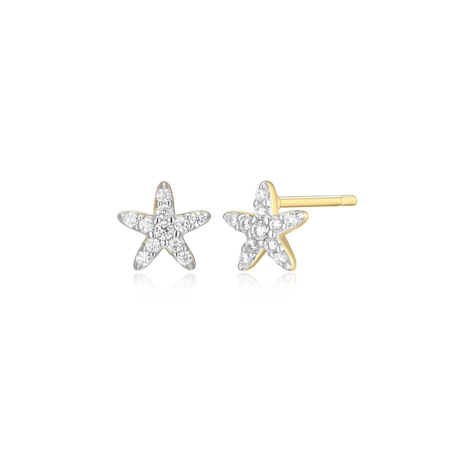 "M" lab-created diamonds, 18k