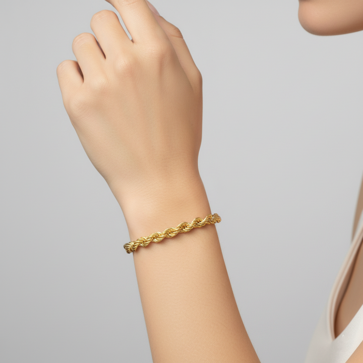 10k yellow gold 6mm semi solid