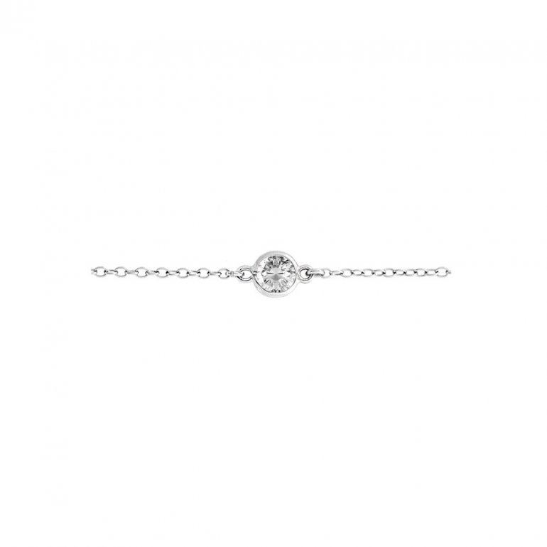 Tiffany Inspired CZ Necklace, 16"