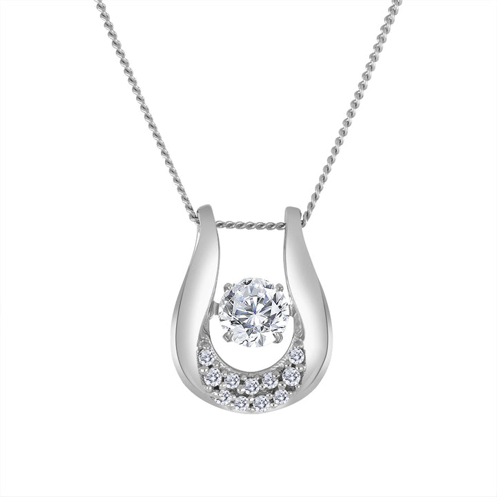 10k white gold Twinkle horsesh