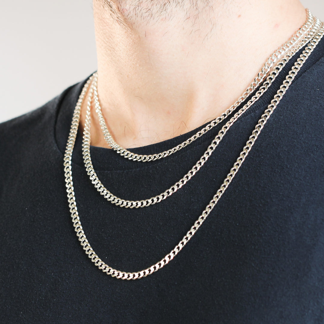 4.2MM Curb Link Chian, 22"