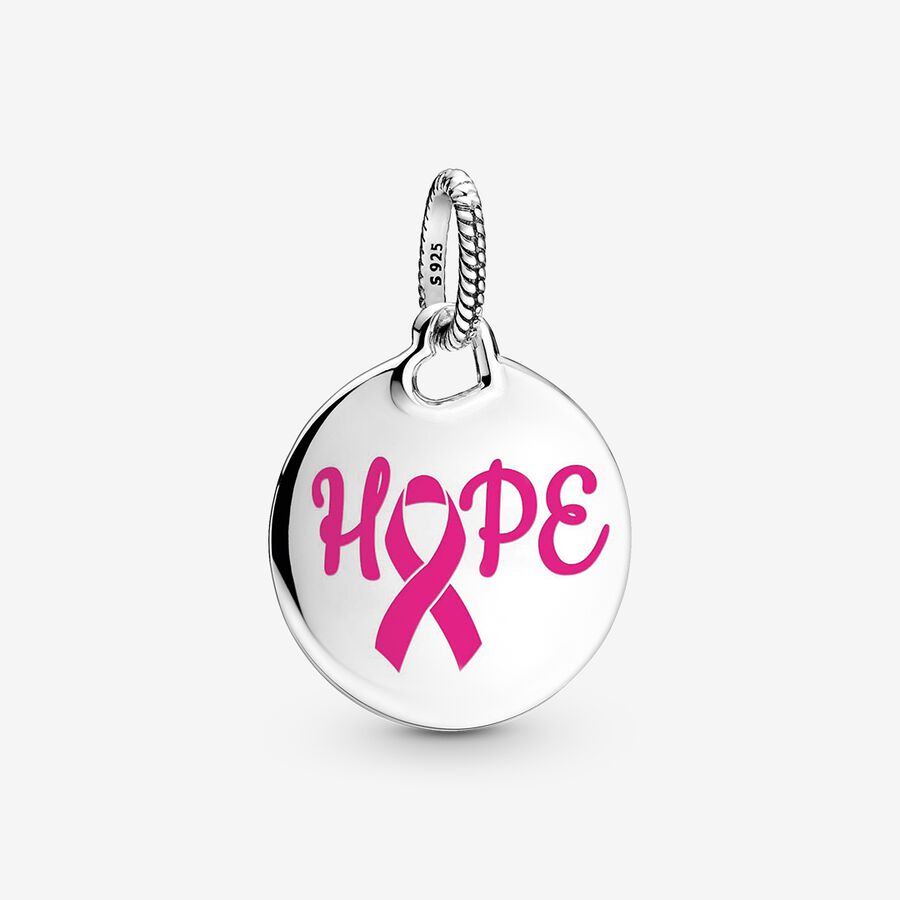 Pandora Hope Pink Ribbon Pendant
