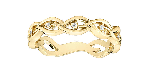10 Karat Diamonds Nature Ring, 0.035 TDW
