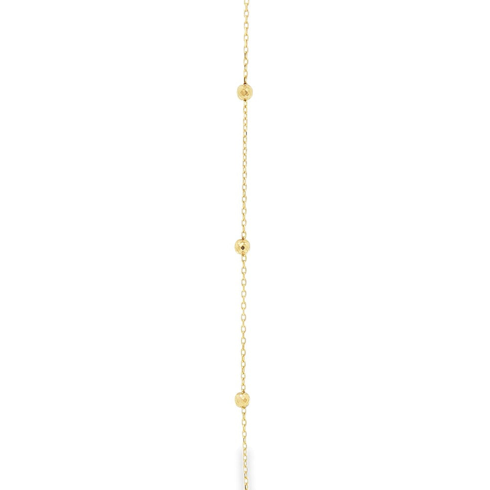 10k yellow gold beaded (2.9mm)