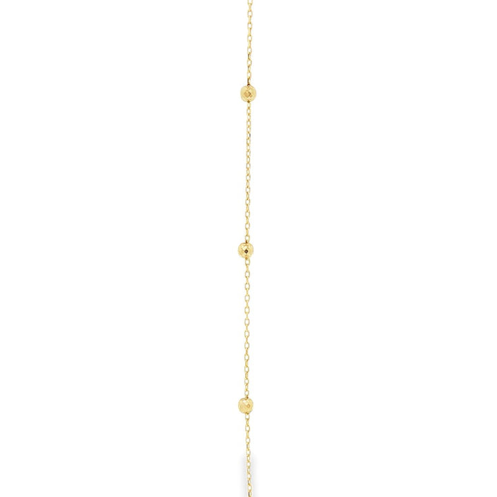 10k yellow gold beaded (2.9mm)
