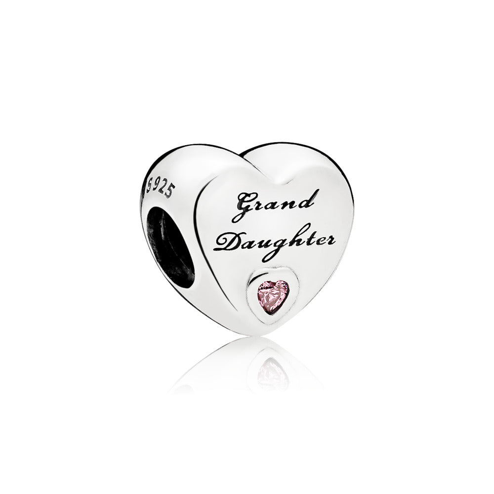 Pandora Moments Granddaughter Heart Charm