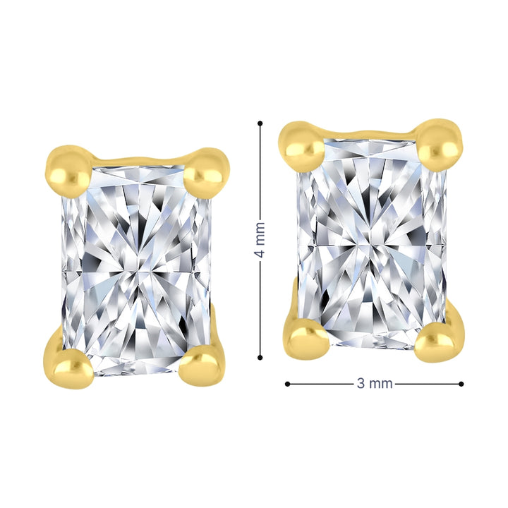 10k yellow gold stud earrings