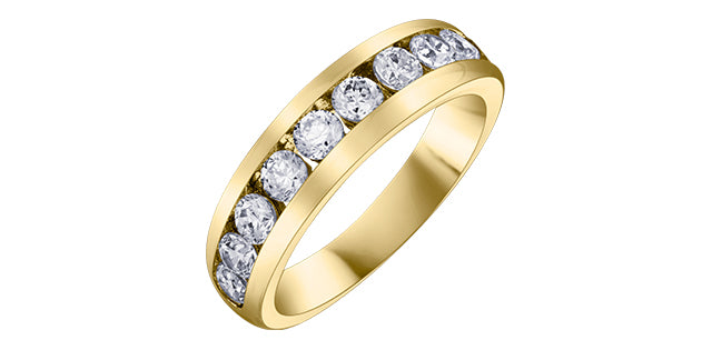 14k 0.75ct Channel set Band