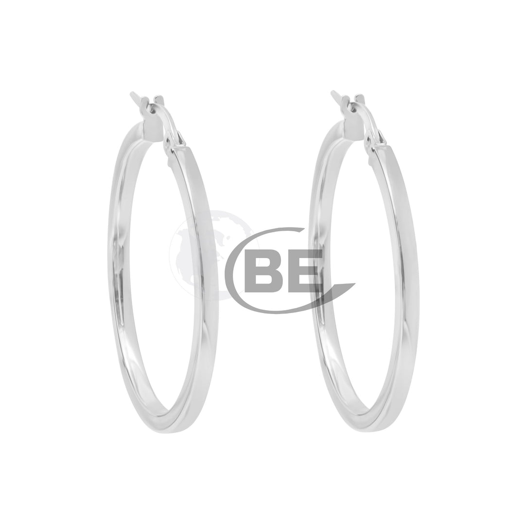 10K 25mm Hoop Earrings