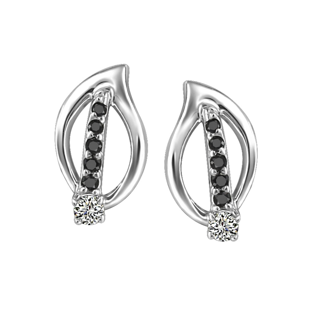 10K Diamond Stud Earrings, 0.11TDW