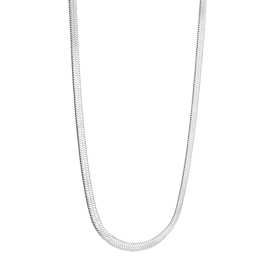 Stainless Steel Flat Herringbone Chain- 19"