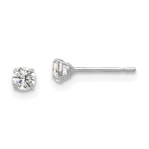 14K 3mm CZ Stud Earrings