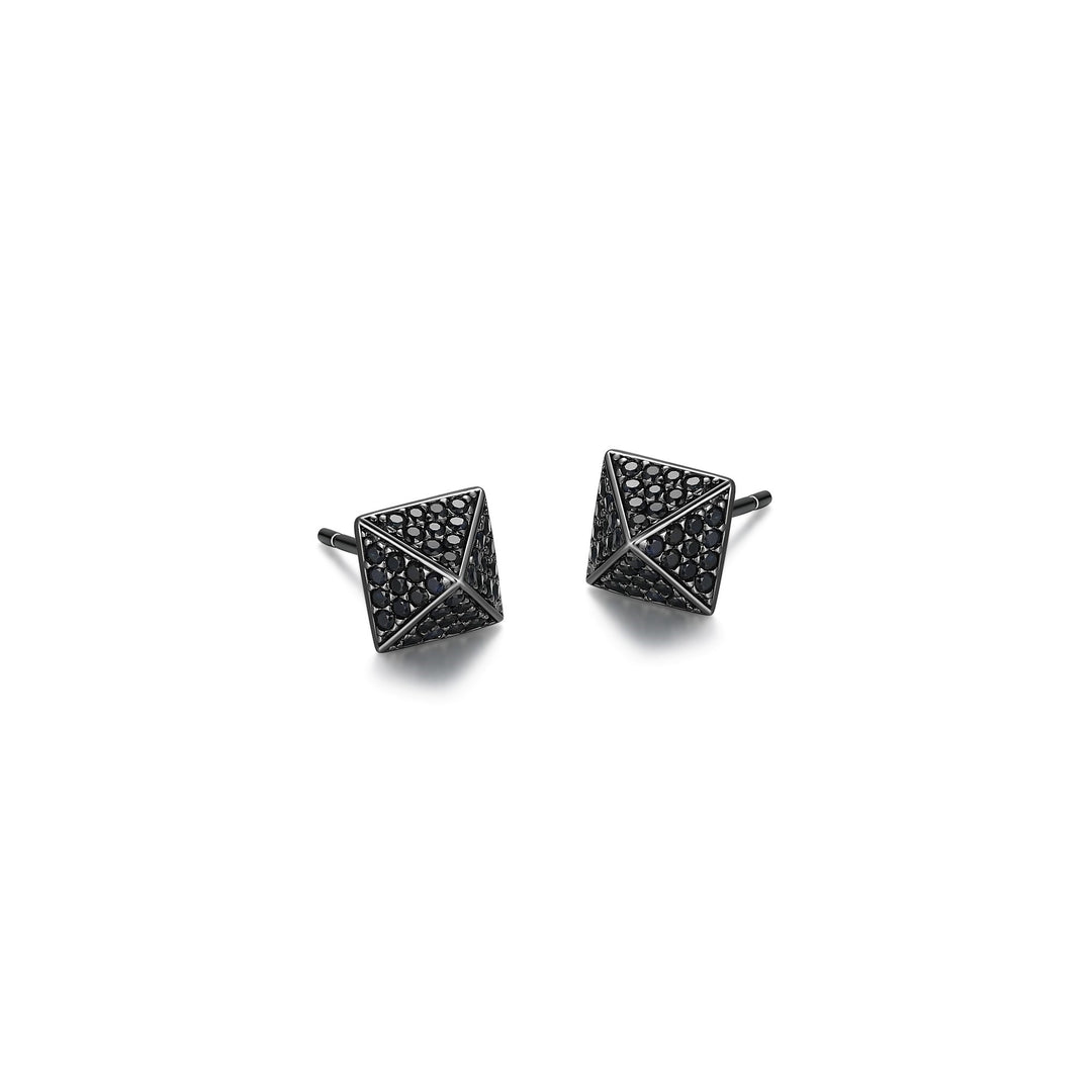 ETHOS "Black Ice" Black Sapphire Earrings