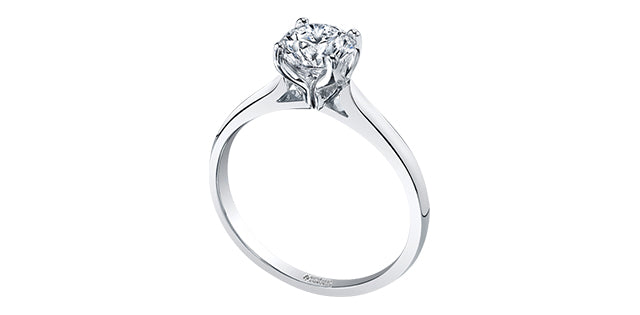 Platinum Solitaire Engagement Ring, 1.00 CT Center