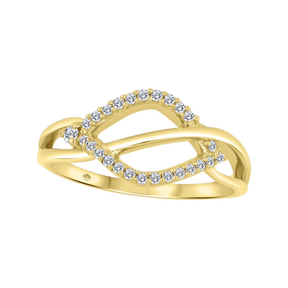 "Fire and Ice" 10k yellow gold