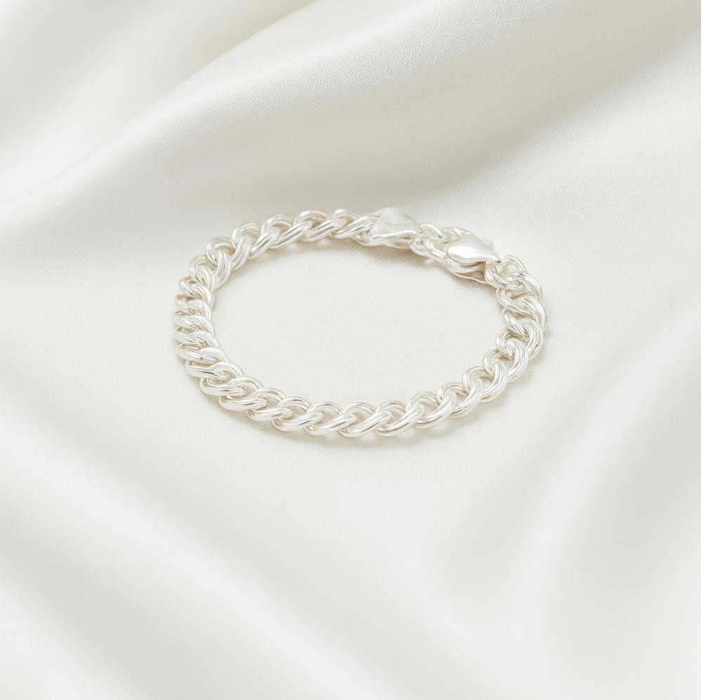 Sterling silver 6.9mm charm br